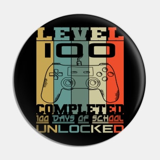 Level 100 completed 100 days of school unlocked Pin