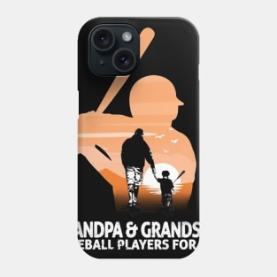 Grandpa & Grandson Baseball Players For Life Costume Gift Phone Case