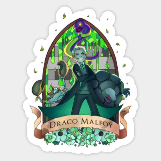 Pottermon Draco Malfoy Harry Potter Sticker Teepublic
