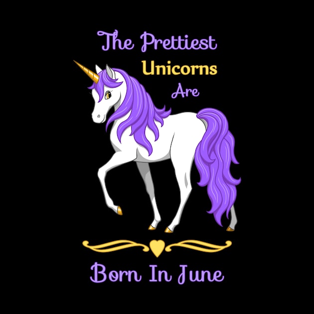 Pretty Purple Unicorns Are Born In June by csforest