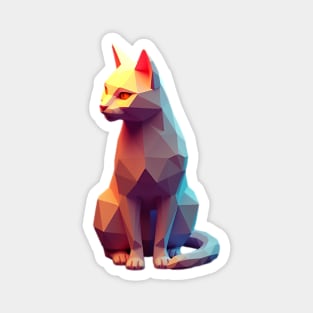 Virtual Reality 3D Cat Magnet