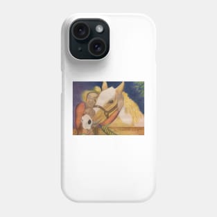 A Man and His Horse Phone Case