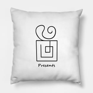 presents for you ( black writing ) Pillow