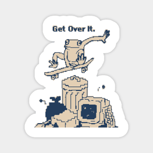 Get Over It. 1bit Pixel Art Magnet