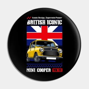 Iconic Cooper British Car Pin