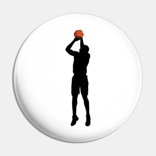 Shoot basketball jump slam silhouette Pin