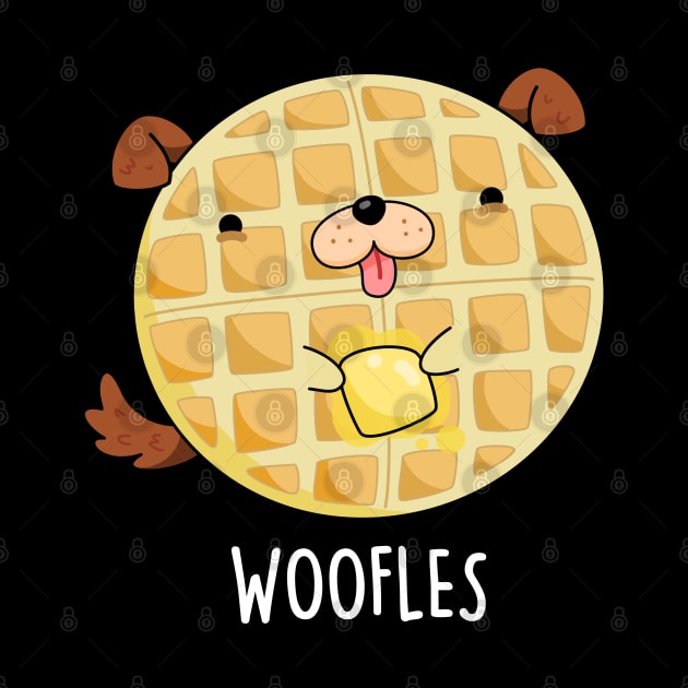 Woofle Cute Doggy Waffle Pun by punnybone