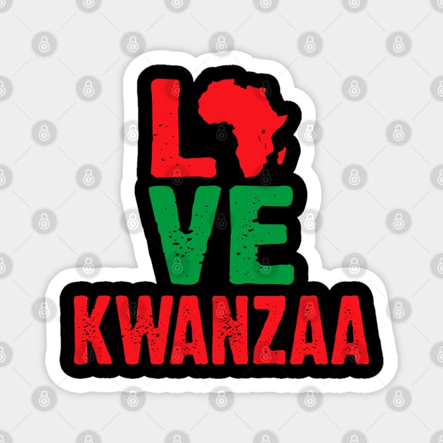 Love Kwanzaa Magnet by UrbanLifeApparel