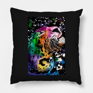 Colourful Leopard Pillow