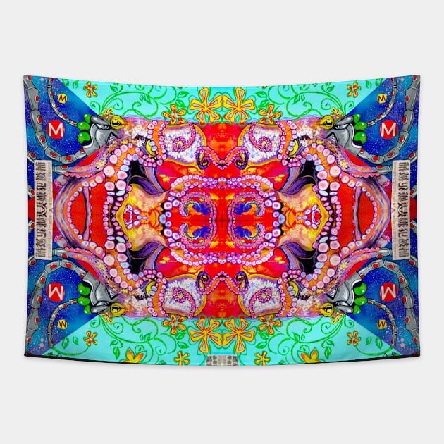 Launch Octopus PATTERN Tapestry by Jacob Wayne Bryner 