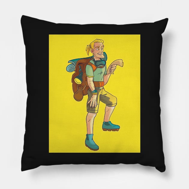 Traveler! Pillow by KO-of-the-self