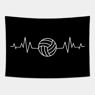 Volleyball heartbeat, volleyball lover gift Tapestry