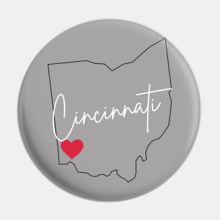 I Love Cincinnati Pin