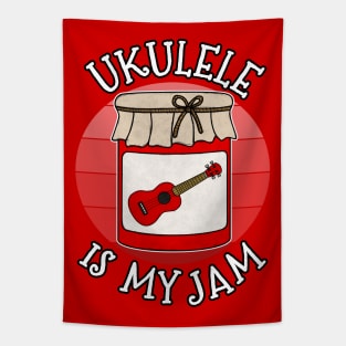 Ukulele Is My Jam Ukulelist Musician Funny Tapestry