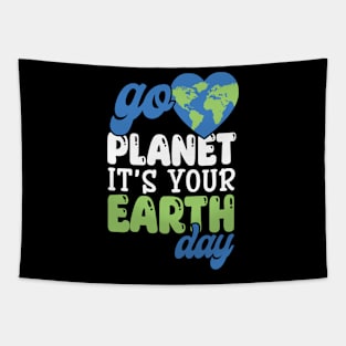 Go Planet It's Your Earth Day Tapestry