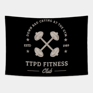 Down Bad Crying at the Gym Tapestry