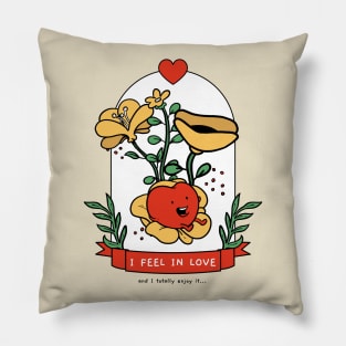 In Love Heart in a Glass Jar Pillow