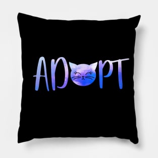 Adopt Cats Pillow