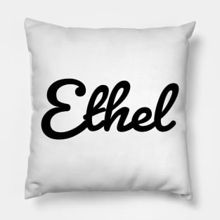 Ethel Name Typography Pillow