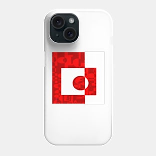 Simply red and white Phone Case