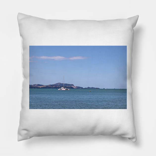 Bay of Islands, New Zealand Pillow by HazelWright