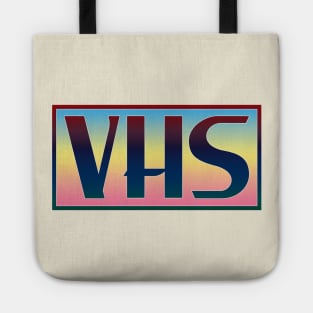 Retro 80s Styled VHS Logo Tote