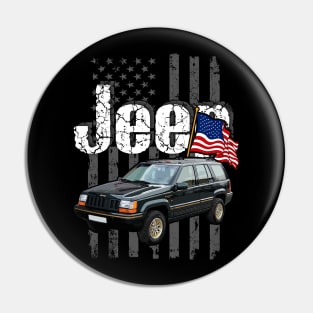 Jeep Grand Cherokee ZJ series Jeepcar JEEP Flag Pin