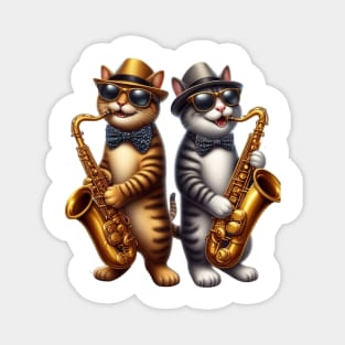 Jazz Cat Magnet