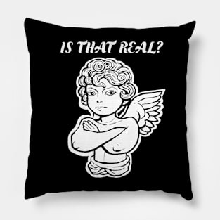 Skeptical Angel Pillow