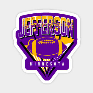 Jefferson Retro Minnesota Football Magnet