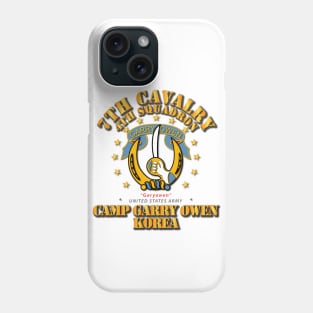 4th Squadron 7th Cavalry - Camp Gary Owen Korea Phone Case