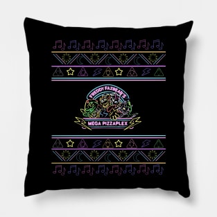 Ugly Mega Pizzaplex Holiday Sweater Pillow