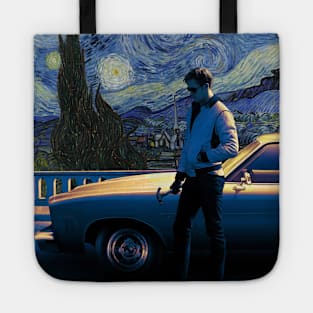 Vincent Van Gogh's Starry Night and Ryan Gosling in Drive Tote