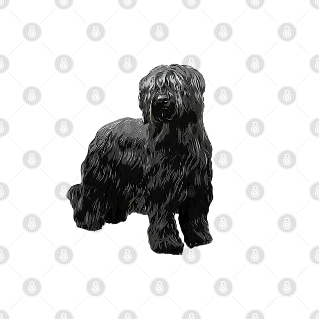 Briard Dog -Black Briard by ElegantCat