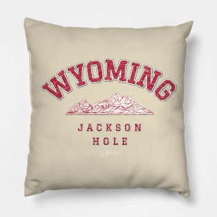 Jackson Hole, Wyoming, with Teton Range Pillow