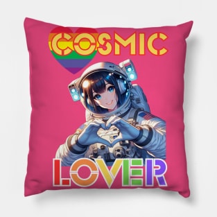 Kawaii, Anime Girl, Cosmic Lover | Catsie Cat Pillow