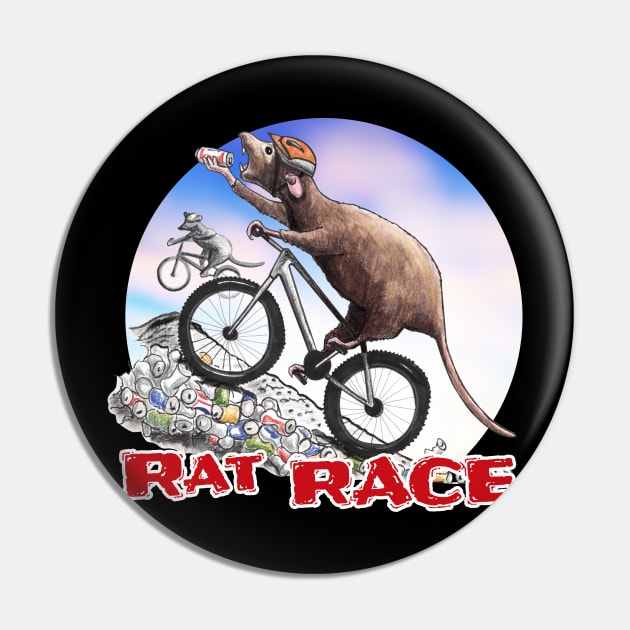 Rat Race Pin by Hambone Picklebottom