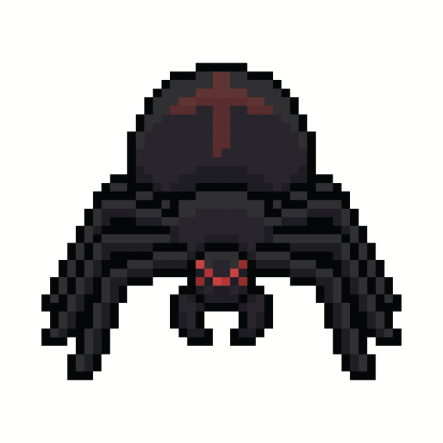 Black Cave Spider - necesse by Shapwac12