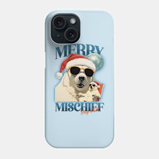 Merry Mischief Stay Chill Polar Bear Christmas Phone Case
