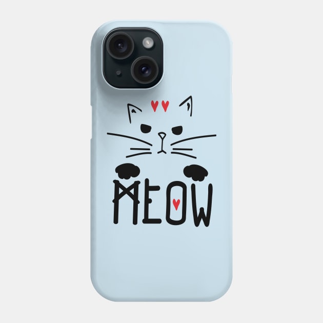 Meow Meow Meow Phone Case by CindyS