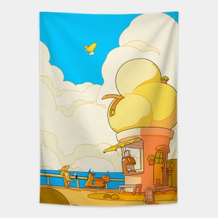 Seaside Shop Tapestry