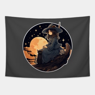 Fall Witch Tapestry