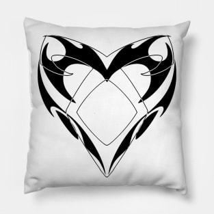 Shadowhunters rune / The mortal instruments - Angelic rune and tribal heart (black and grey) - Parabatai - Mundane - Alec, Magnus, Jace, Clary Pillow