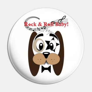 Rock & Roll Dog Pin