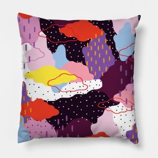 Purple Winter Pillow