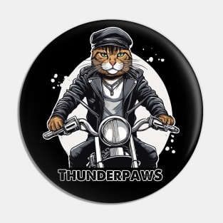 Thunderpaws Biker Cat Pin