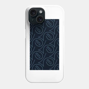 Abstract face pattern Phone Case