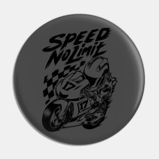 Speed no Limit Pin