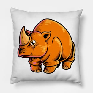 Kawaii Elasmotherium Pillow