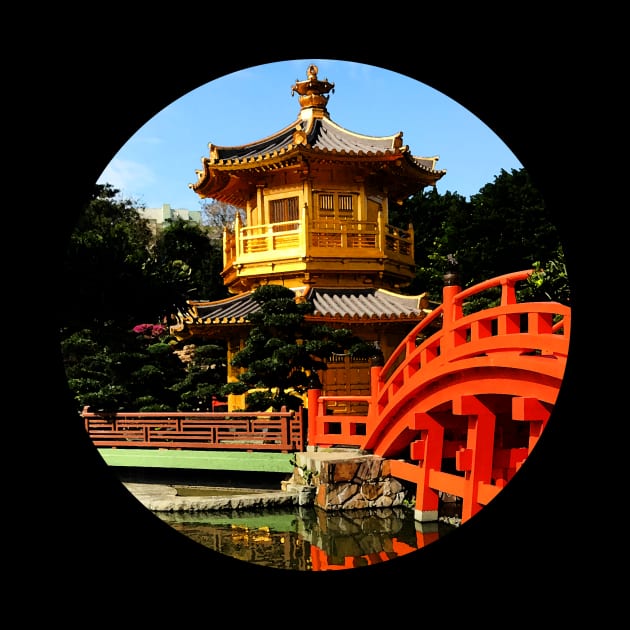 Golden Pagoda, Nan Lian Garden, Hong Kong by JoanNinjaHen